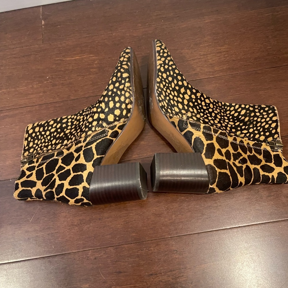guc madewell fiona Giraffe Print spot mix calf hair toffee multi Boots 7 - Picture 7 of 14